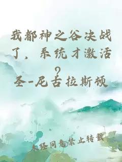 我都神之谷决战了，系统才激活？